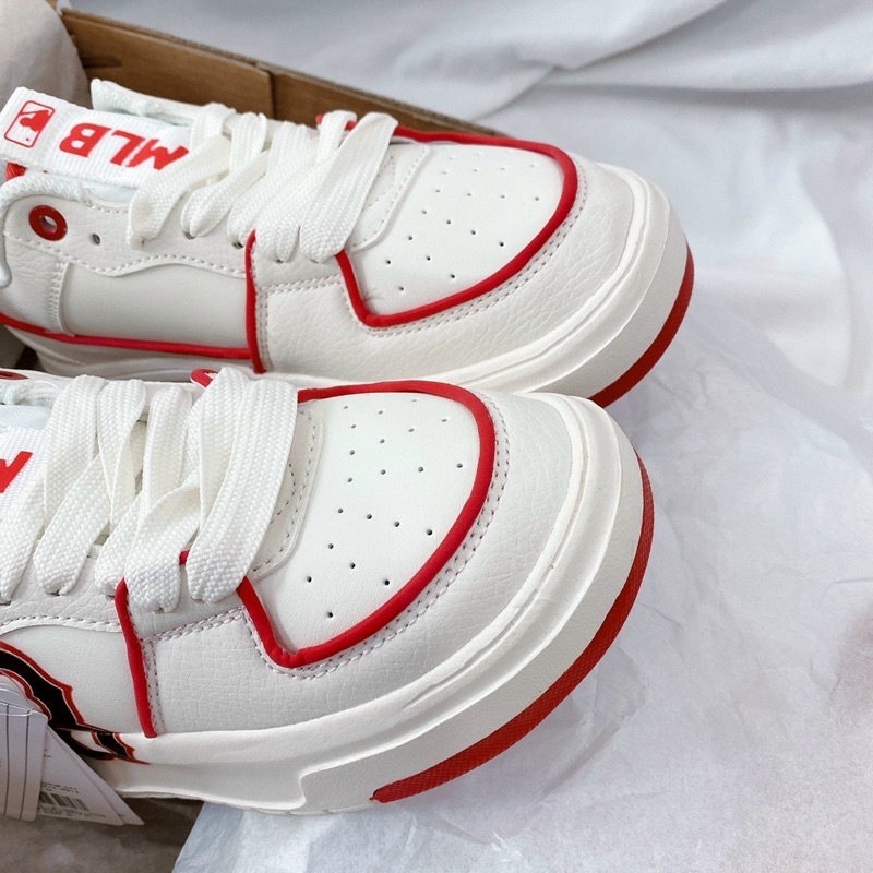 Giày thể thao MLB chunky liner Boston chữ đỏ, giầy sneaker mlb chữ B đỏ hàn quốc tôn dáng chuẩn S.C