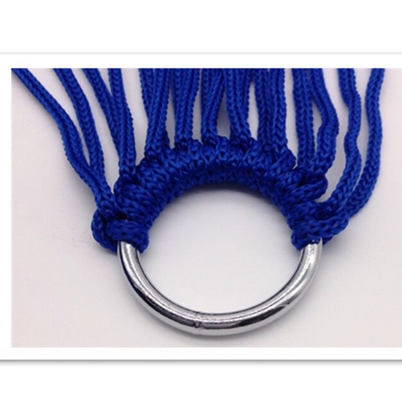 Võng Lưới Cán Thép Du Lịch Dã Ngoại, Lưới Võng Xếp Đơn Cao Cấp Không Dãn Tặng Kèm Dây Dù Buộc Võng KH07