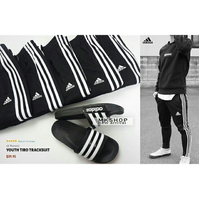 QUẦN 3 SỌC ADIDAS NAM NỮ ỐNG XUÔNG UNISEX