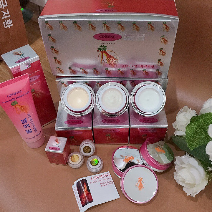 KEM MỜ NÁM, TÀN NHANG DƯỠNG TRẮNG DA GINSENG NHÂN SÂM