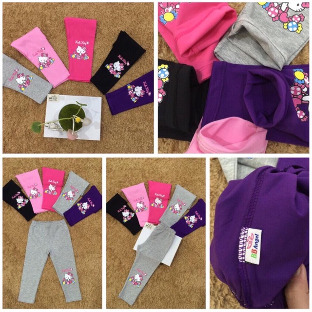 Quần legging bé gái size nhí