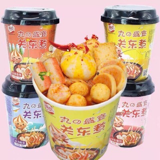 Lẩu cốc viên hải sản Hongkong - 1 cốc kèm chả cá, viên thả lẩu, trứng cua