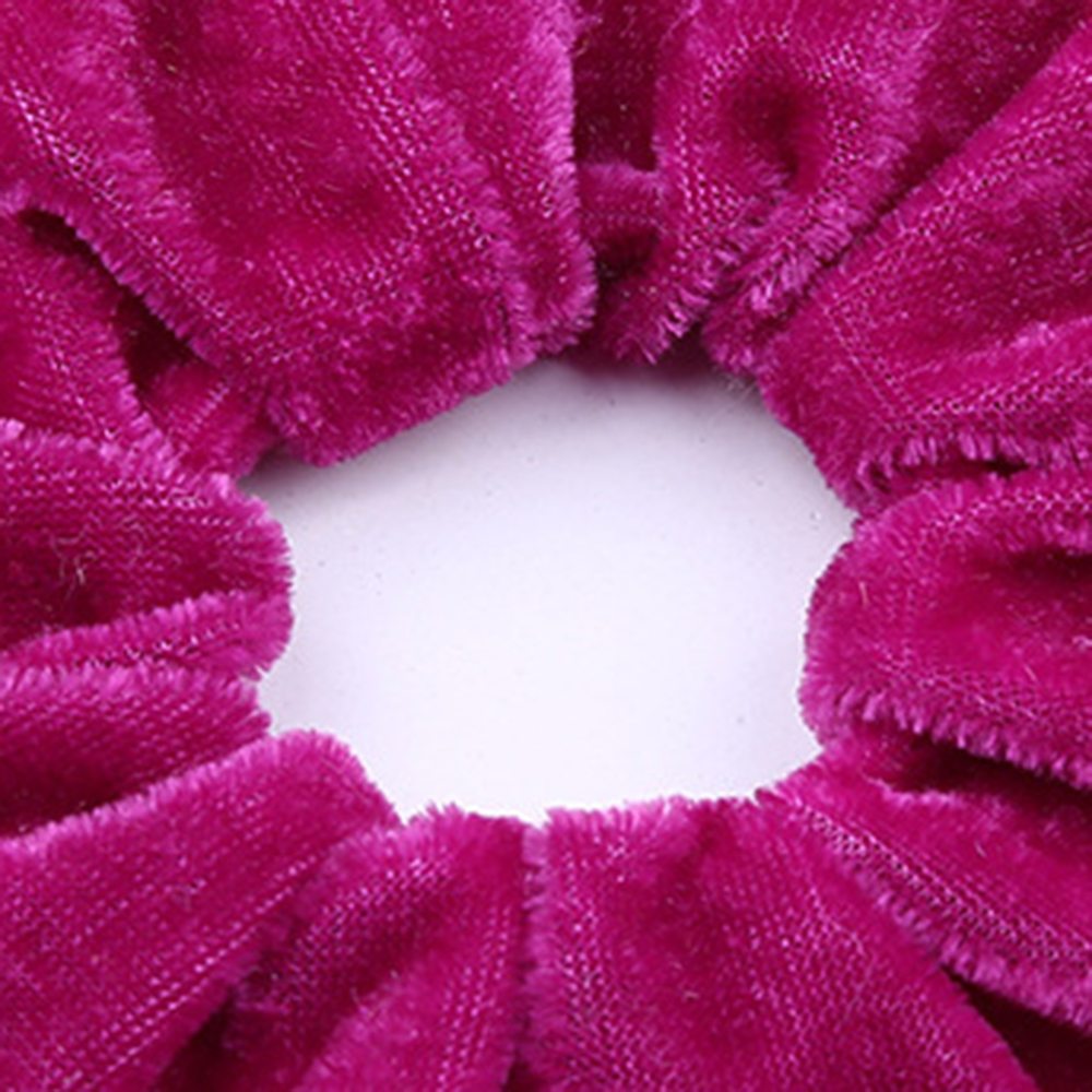 Dây buộc tóc nhung màu trơn dành cho nữ