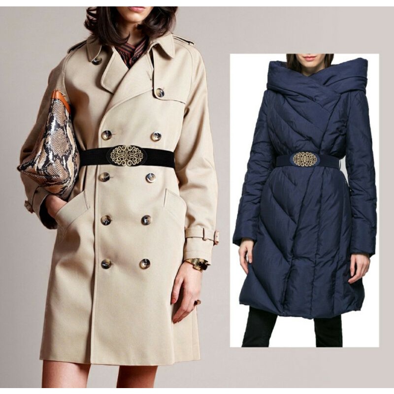 Dây nịt nữ thắt lưng nữ đai váy bản to 4cm màu đen