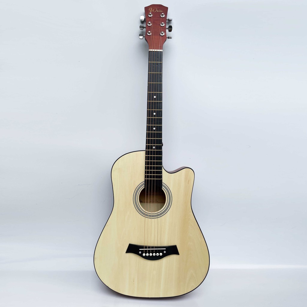 Đàn Guitar Acoustic Gỗ Xanh Đen Dáng Khuyết Woim