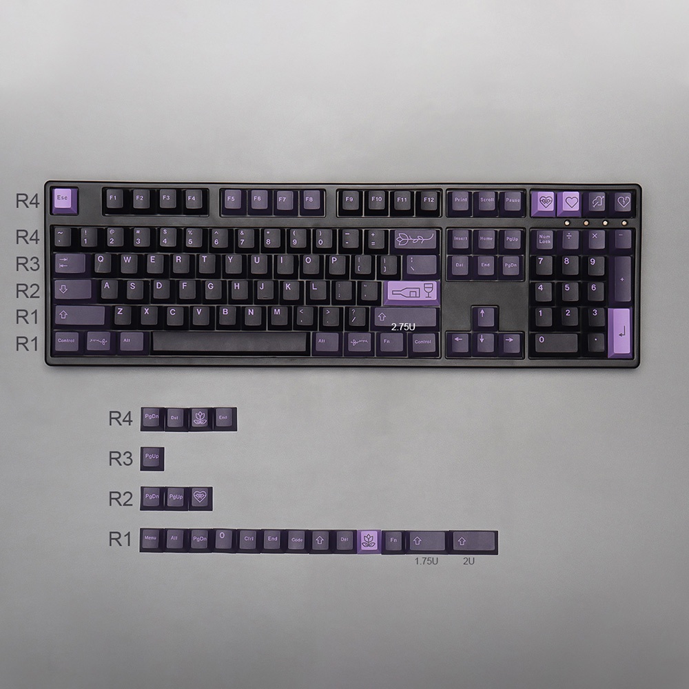 Keycap GMK First Love 129 nút chất liệu PBT in nhiệt dành cho bàn phím cơ