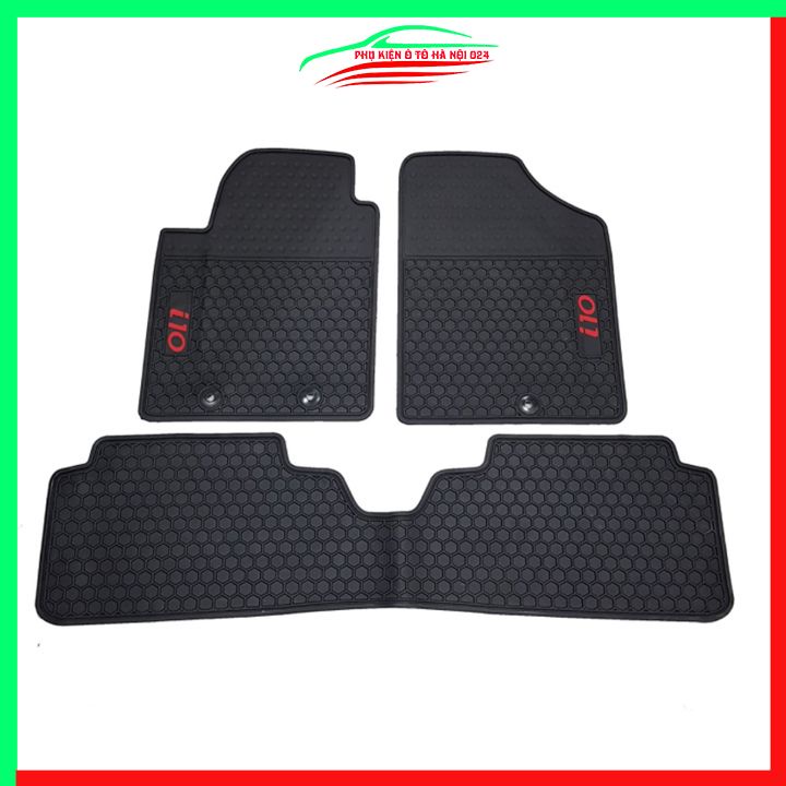 Thảm lót sàn cao su cho xe GRAND I10 2021-2022 hàng chuẩn theo xe chịu lực tốt