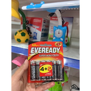 Pin AA Eveready 1215-BP6 Heavy Duty 1.5V - Vỉ 6 viên