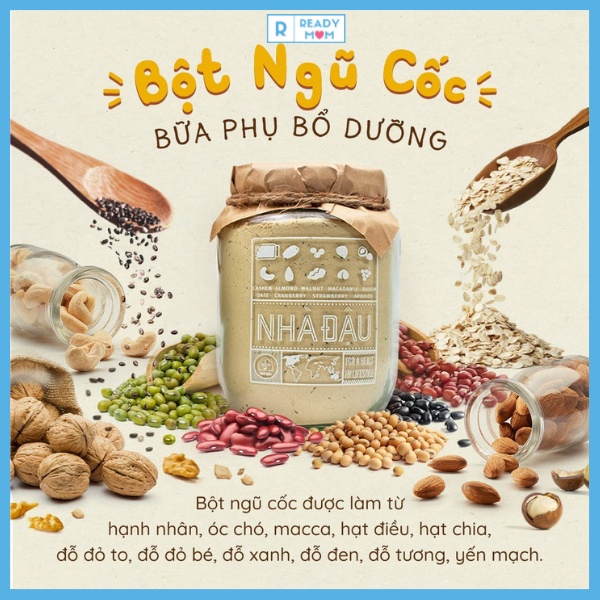 Ngũ Cốc Bầu | Giảm Nghén | Dinh Dưỡng Khoa Học Cho Mẹ Bầu | Thương Hiệu Nhà Đậu | NC 01