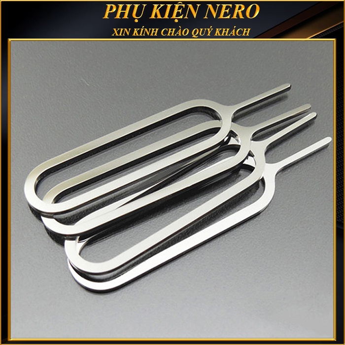Que chọc sim inox không gỉ có lỗ treo tiện lợi
