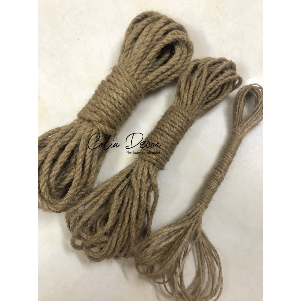 [Mã SKAMLTSM9 giảm 10% đơn 99K] 10m dây thừng gai, dây đay trang trí, handmade, macrame