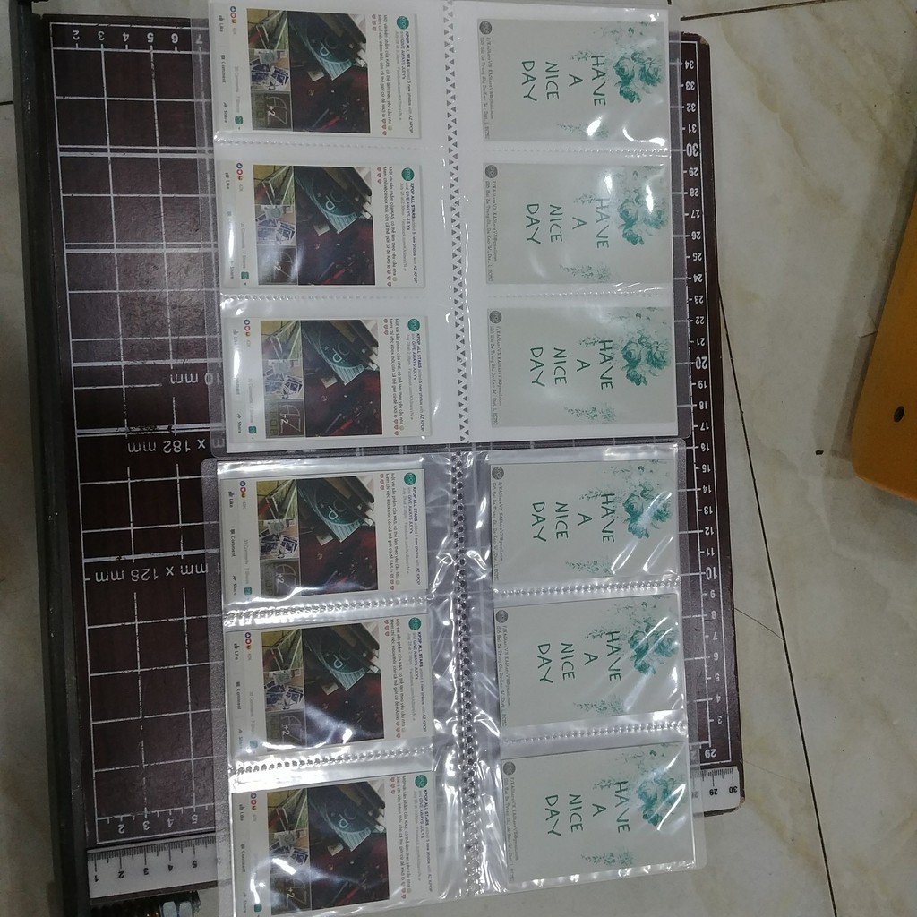 Sổ card đựng 84 card chuẩn size 6x9cm