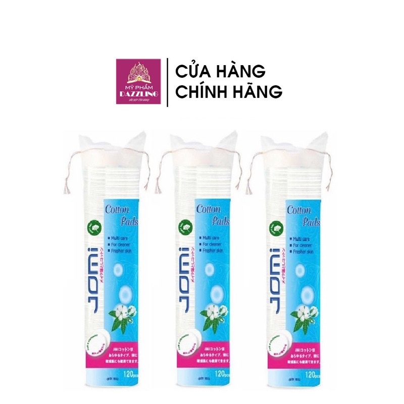 Combo 10 Gói Bông Tẩy Trang JOMI 120 miếng Mẫu Mới