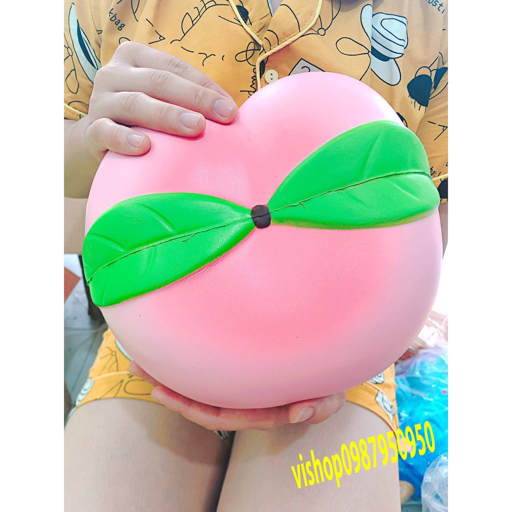 SQUISHY CHÍNH HÃNG ĐẠI KHỔNG LỒ QUẢ  ĐÀO TIÊN