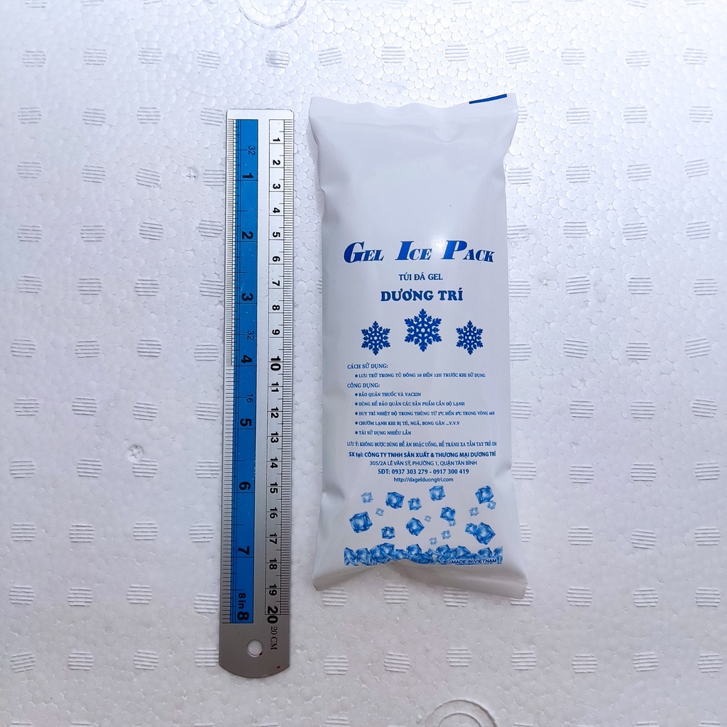 Đá khô Đá Gel giữ lạnh 250g - Túi đá gel giữ lạnh Mỹ phẩm, bảo quản kem