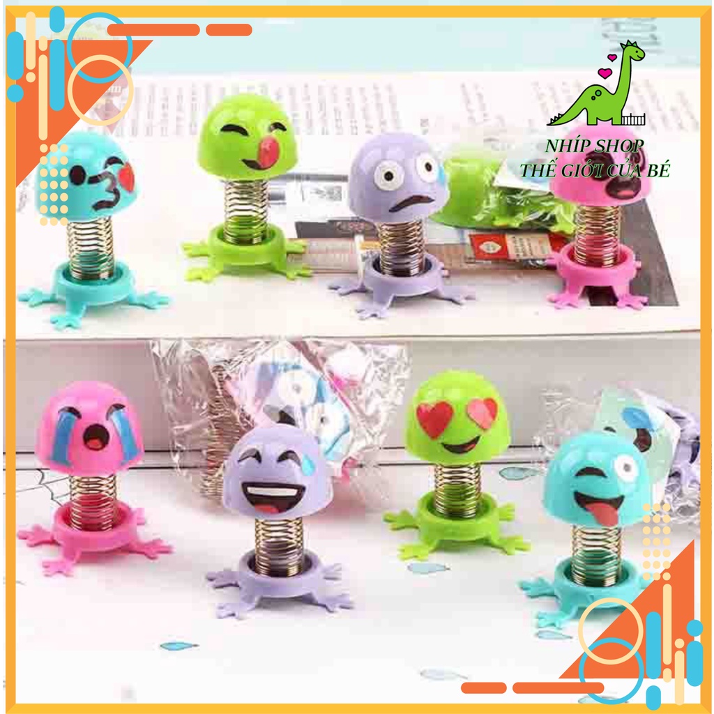 Đồ chơi Mặt cười lò xo emoji thú nhún nhảy Đồ chơi cho bé Trang trí xe hơi
