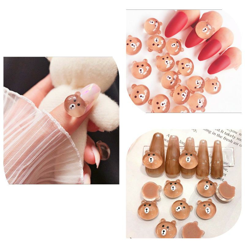charm gấu nâu N13