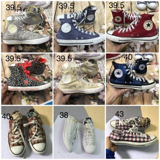 Giày converse 2hand auth sz từ 43-48