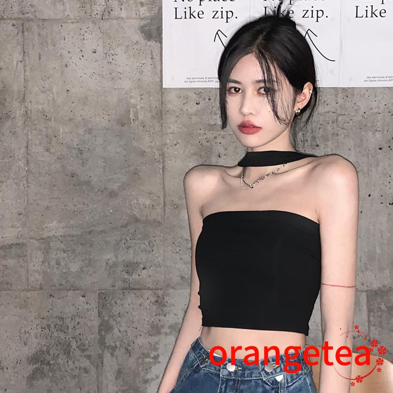 Áo Cổ Yếm Màu Sắc Trơn Thời Trang Nữ Tính