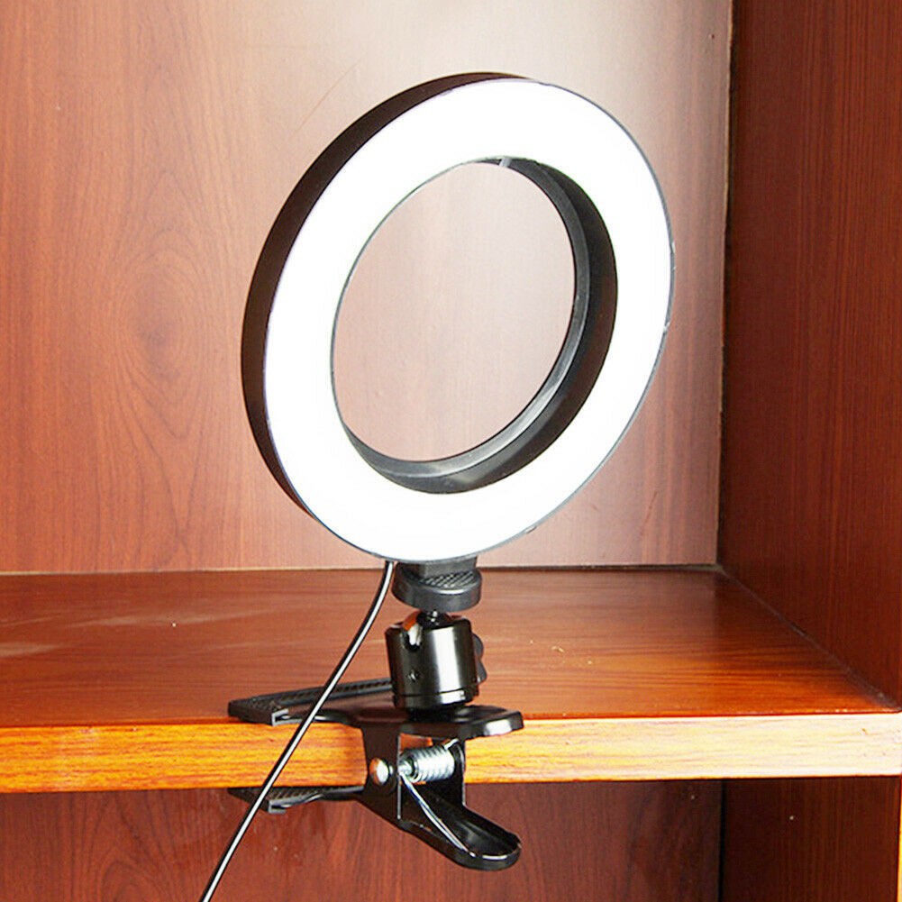 20CM Selfie Ring Light with Clip for Makeup Live Stream, LED Camera N7VN