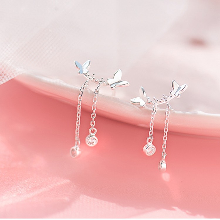 Khuyên tai thời trang Hàn mẫu mới cực xinh, bạc S925 - HT282
