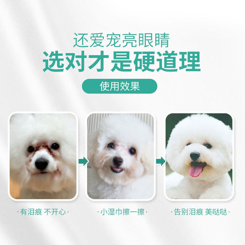 Khăn giấy ướt làm sạch mắt cho thú cưng