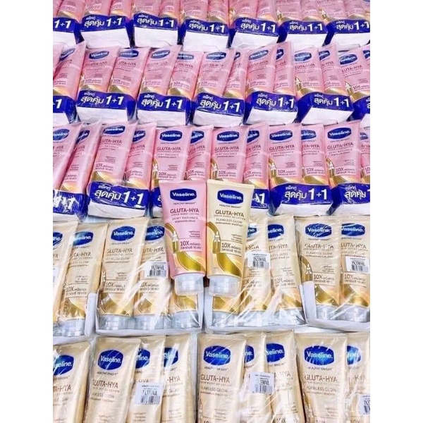 Vaseline-Sữa dưỡng thể Vaseline Healthy Bright Gluta HYA Serum Burst Lotion 10X Thái Lan