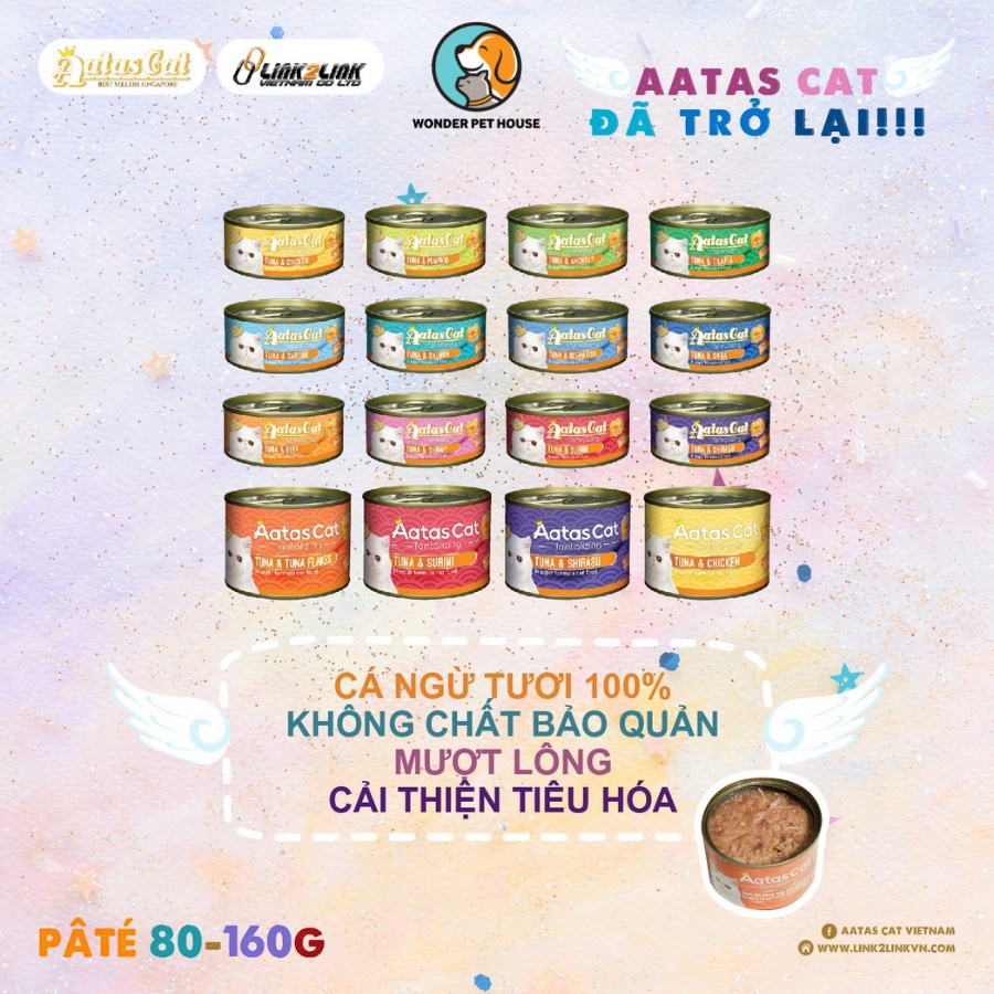 Pate aatas cat cho mèo lon 80g thơm ngon bổ dưỡng cho mèo kén ăn - ảnh sản phẩm 5