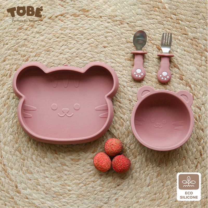 Khay ăn dặm silicone To Bé hình hổ ngộ nghĩnh
