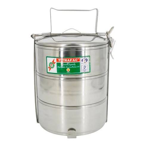 Cà Mên Inox 3 tầng size 14cm