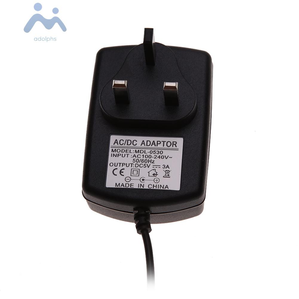 adolphs UK AC to DC 5V 3A Micro USB Power Supply Adapter for Windows Android Tablet