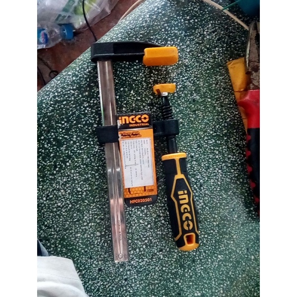 ĐỒ NGHỀ INGCO Kẹp gỗ chữ F 50X150MM HFC020501 /  50X200MM HFC020502 / 50X250MM HFC020503