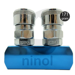Bộ đầu nối dây hơi - nối nhanh máy khí nén chia 2 SML loại tốt