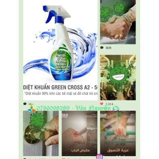 Hàng Công ty - DUNG DỊCH DIỆT KHUẨN GREEN CROSS A2 HƯƠNG TƯƠI MÁT