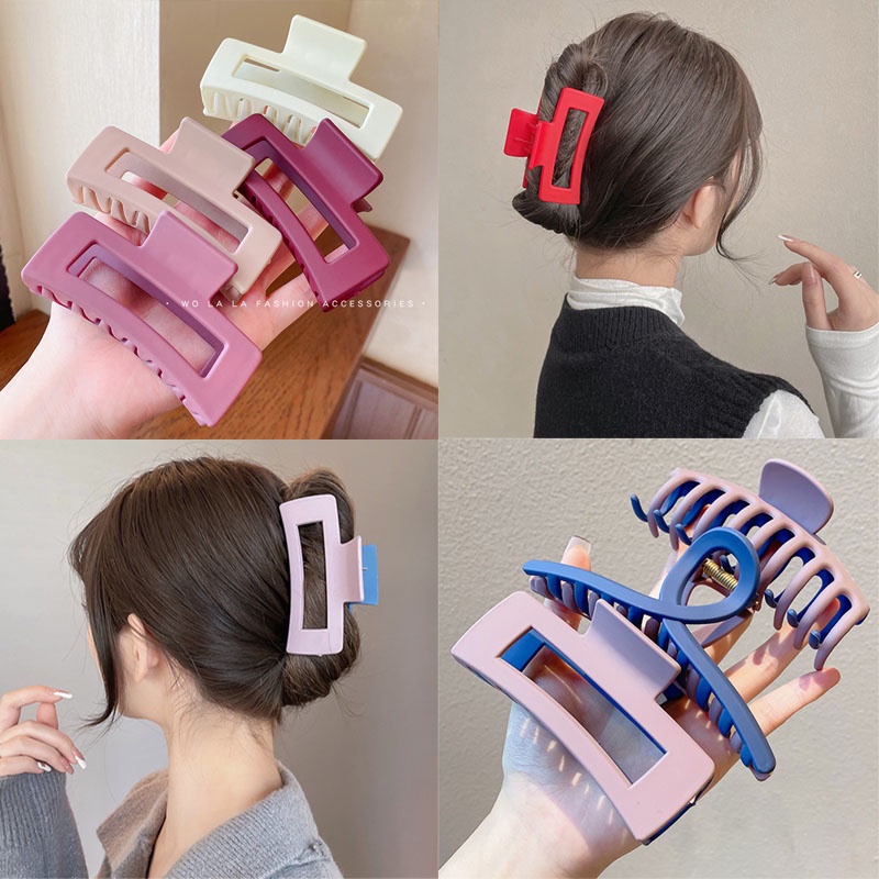 Kẹp Tóc acrylic Hai Tông Màu Phong Cách Hàn Quốc Thời Trang Mới