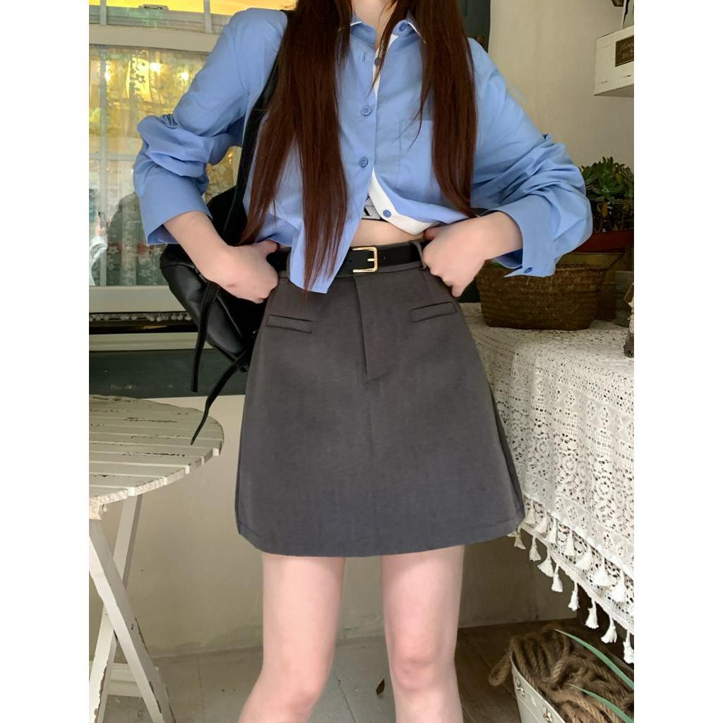 Chân Váy Chữ A Lưng Cao Thời Trang Nữ Tính