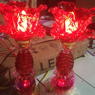 Đèn thờ 1 bông đuôi cá ( hoa cải) 45 cm giá 1 đèn 210k