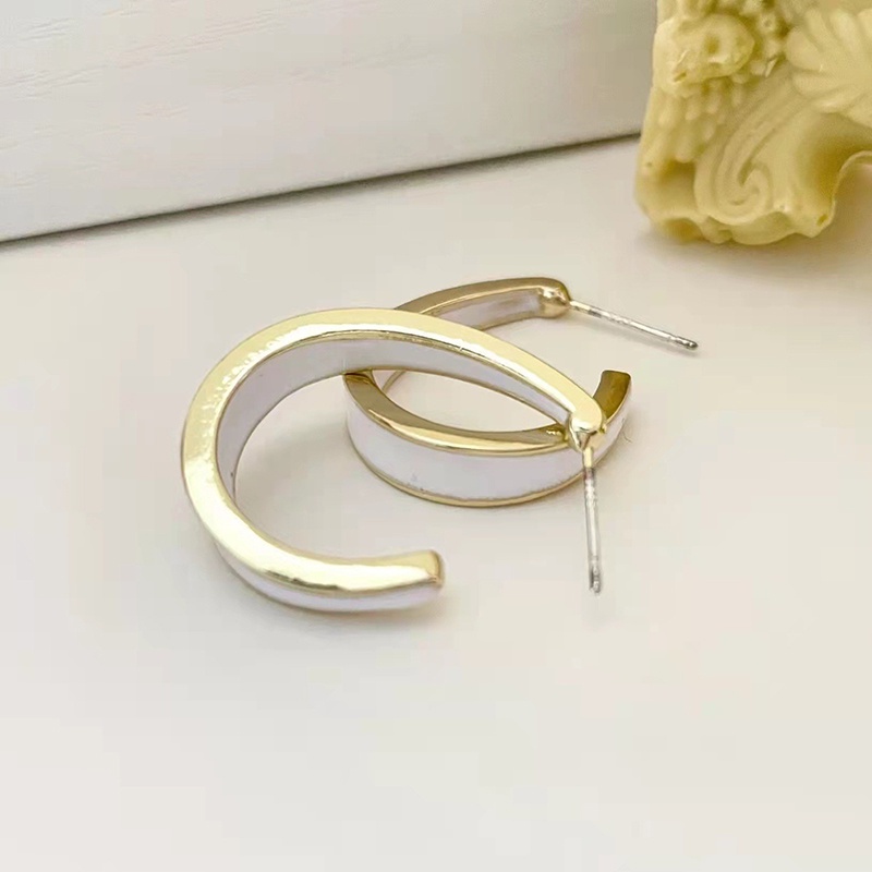 Khuyên Tai Hình Chữ C Phong Cách vintage