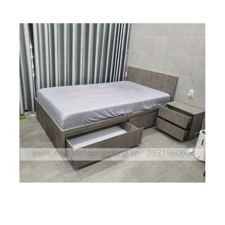 Free ship- tủ đầu giường 2 hộc kéo hiện đại, kt d45xs30xc45cm- hàng ráp sẵn