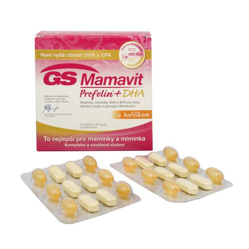 ✔️️️(Chính Hãng) GS Mamavit Prefolin + DHA + EPA - Vitamin tổng hợp cho phụ nữ mang thai và cho con bú (Hộp 60 viên)