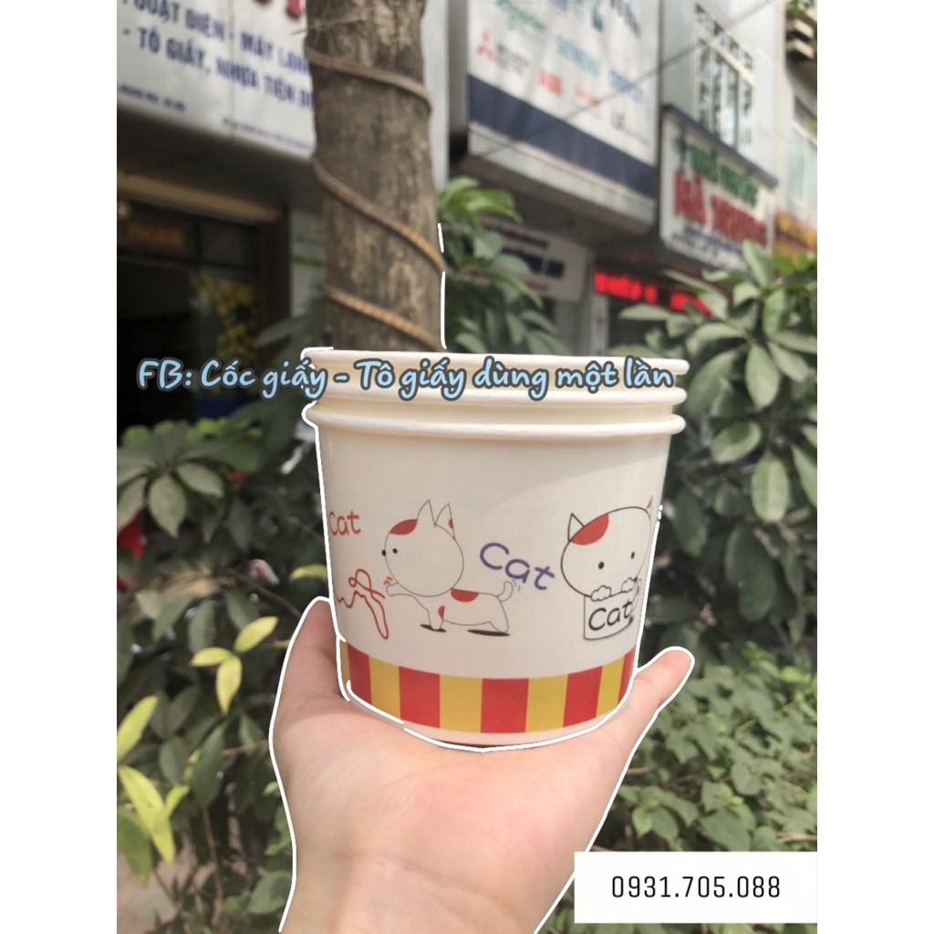 50 Cốc giấy dùng 1 lần 500ml