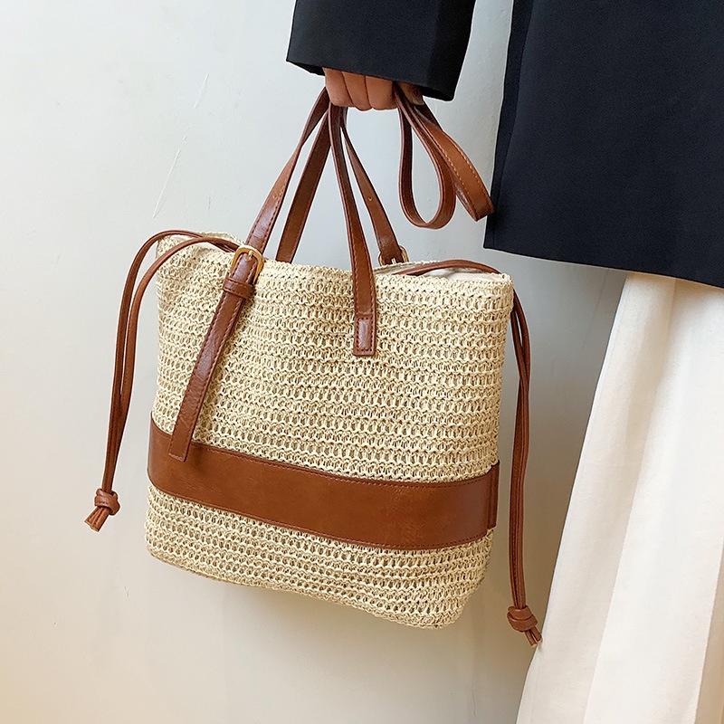 Túi Xách JASMIN NOIR Bucket Đeo Vai Màu Sắc Tương Phản Thời Trang Dành Cho Nữ