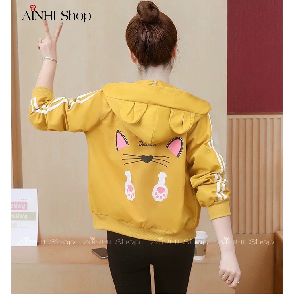Áo Khoác Nữ ❤️FREESHIP❤️ Áo Khoác Dù Nữ Chống Nắng Xanh Tai Mèo Dễ Thương | BigBuy360 - bigbuy360.vn