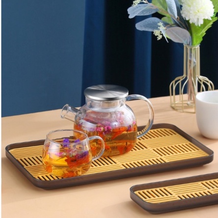 Khay nhựa úp ly chén VINTAGE 2 LỚP KHM14