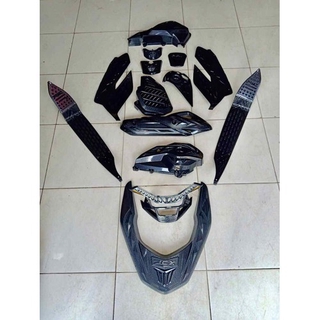 Pcx 125-150 2018-2021 bộ 12 món ốp nhựa mạ crom xi hay vân carbon đen cho xe pcx 2018
