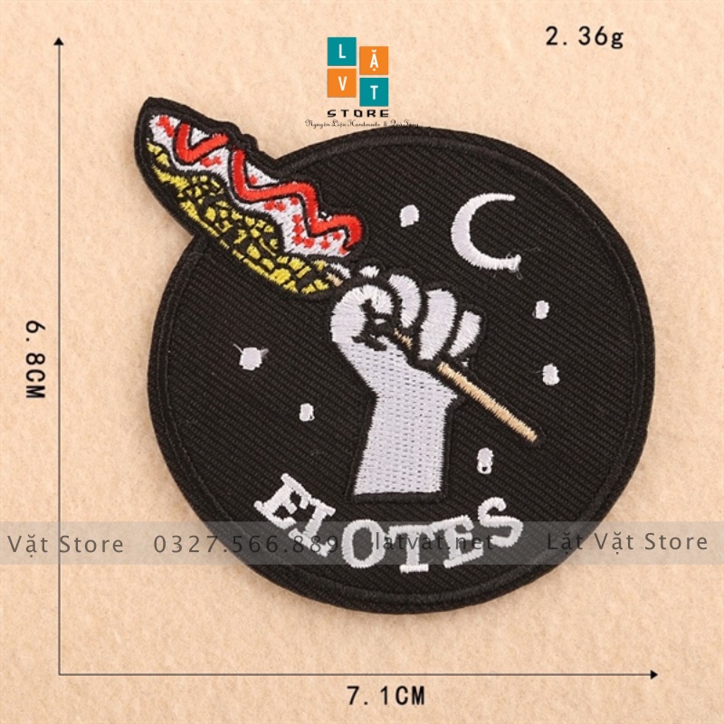 Sticker, Logo Patch Ủi Quần Áo Phong cách Đường phố, phá cách