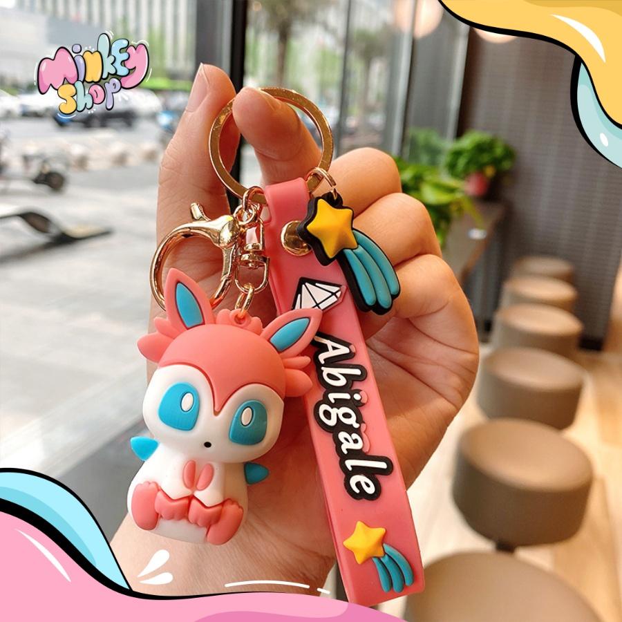Móc Khoá Pokemon Abigale Pikachu Đáng Yêu NHiều Mẫu Phụ Kiện Túi Xách, Balo, Cặp Xách Dễ Thương 02MKP -MINK