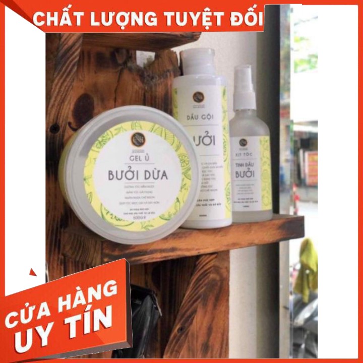 COMBO DẦU GỘI BƯỞI+TINH DẦU BƯỞI +GEL Ủ BƯỞI DỪA NGA HOÀNG (Chuẩn hãng) | BigBuy360 - bigbuy360.vn