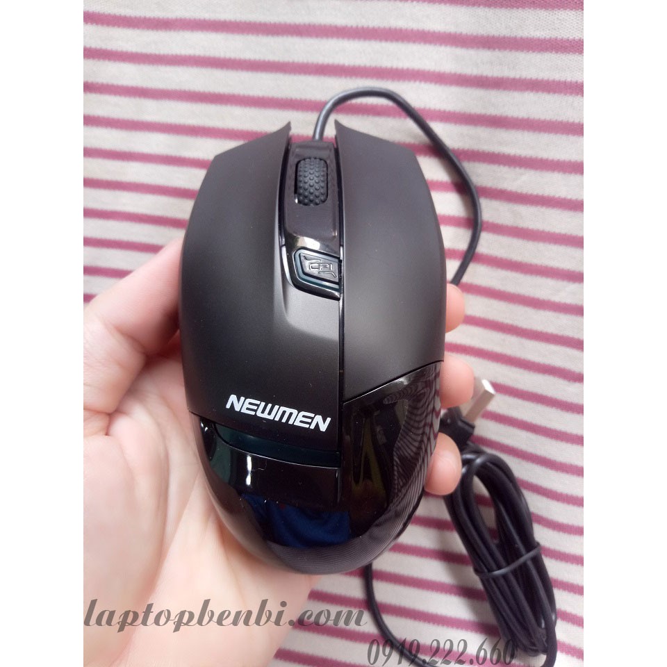 Mouse quang có dây chính hãng Newmen G10 | chuột game có đèn LED | Màu Đen