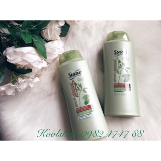 Cặp Dầu Gội Xả Suave Almond + Shea Butter -828ml